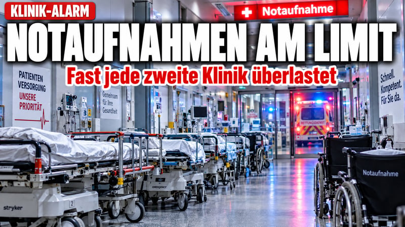 Notaufnahmen am Limit: Fast jede zweite Klinik meldet Überlastung!