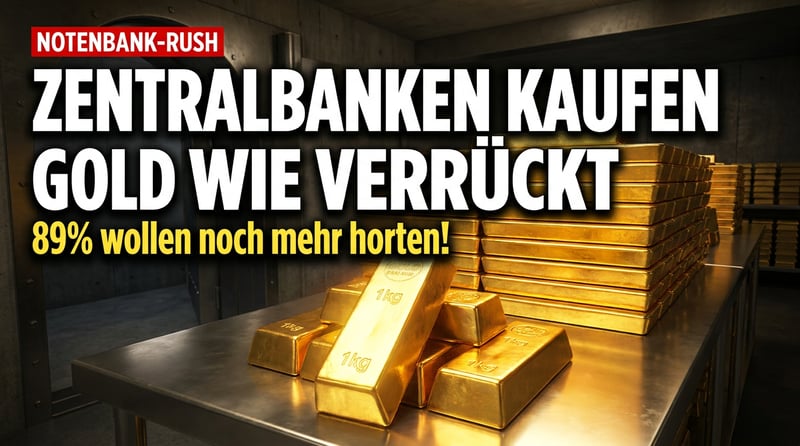 Notenbanken stürmen den Goldmarkt: So viele Zentralbanken wie nie wollen das Edelmetall horten