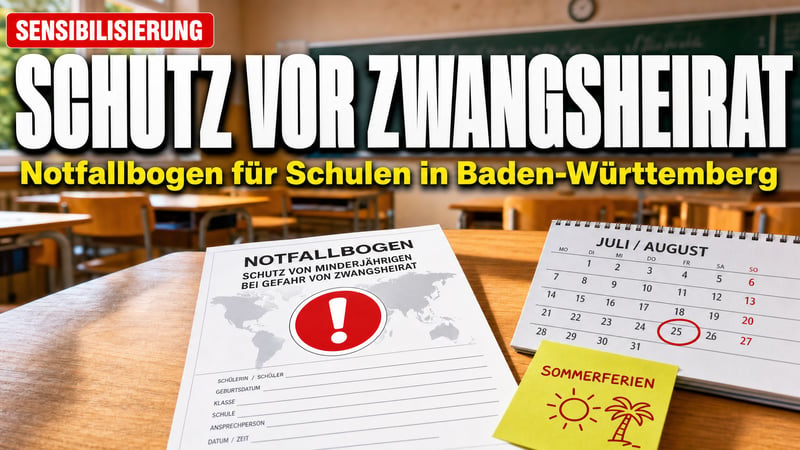 Notfallbogen an Schulen: Wenn MĂ€dchen aus den Ferien nicht heimkehren
