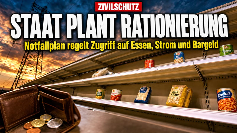 Notfallplan des Bundes: Wenn der Staat Essen und Strom rationiert