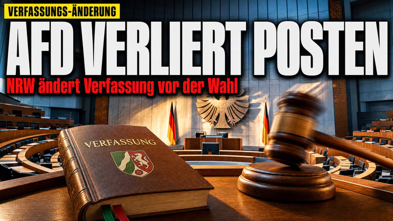 NRW ändert die Verfassung – und die AfD verliert ihre Posten