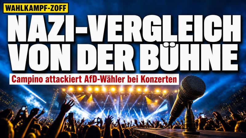 NSDAP-Vergleich von der Bühne: Campino keilt gegen AfD-Wähler