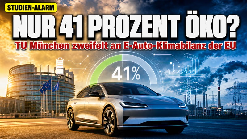 Nur 41 Prozent: TU München stellt Brüssels E-Auto-Traum infrage