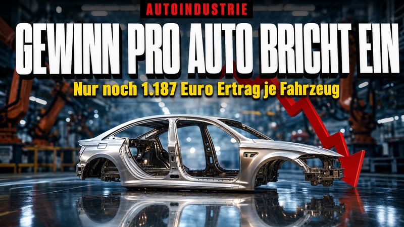 Nur noch 1.187 Euro pro Auto: Der Absturz einer Schlüsselindustrie