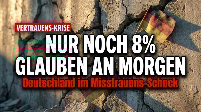 Nur noch 8 Prozent glauben an eine bessere Zukunft: Deutschland versinkt im Misstrauen