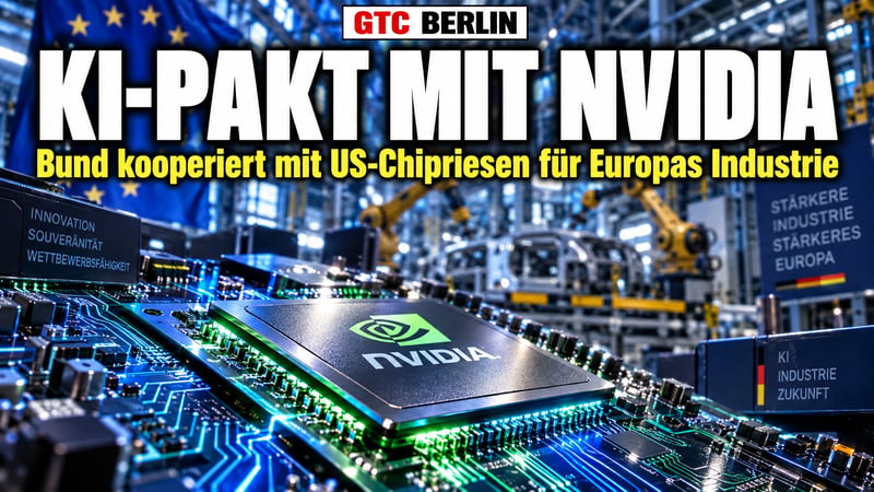Nvidia-Boss in Berlin: Kann KI jetzt Europas Industrie retten?