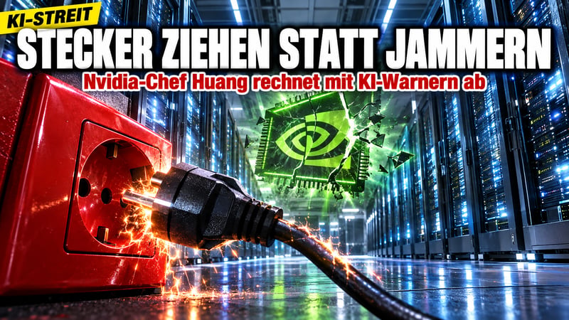 Nvidia-Chef Huang rechnet mit KI-Propheten ab: „Dann Labore schließen!“
