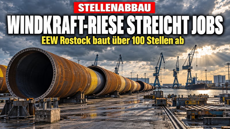 Offshore-Flaute in Rostock: Windkraft-Riese EEW streicht über 100 Jobs!
