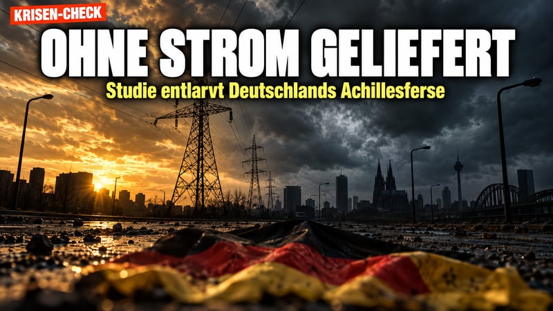 „Ohne Strom völlig geliefert“: Studie entlarvt Deutschlands Achillesferse