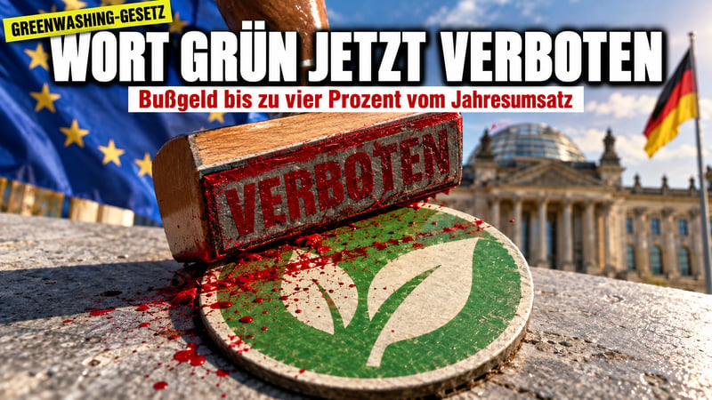 Öko-Verbot aus Brüssel: Wer jetzt „grün“ sagt, riskiert Millionen!