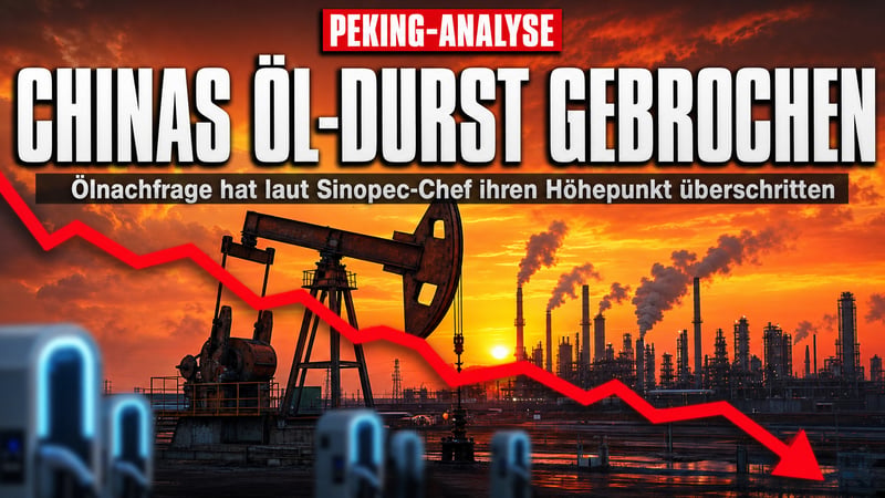 Öl-Beben aus Peking: Chinas Durst nach Rohöl ist offenbar gebrochen
