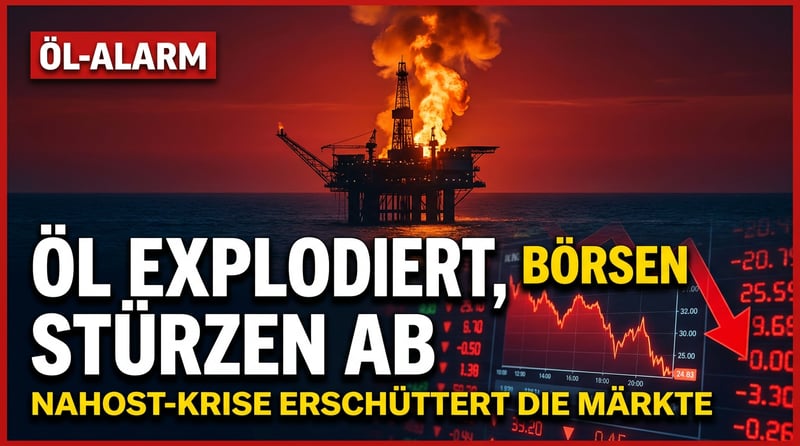 Öl explodiert, Aktien stürzen ab: Wie der Nahost-Brand die Finanzmärkte in Flammen setzt