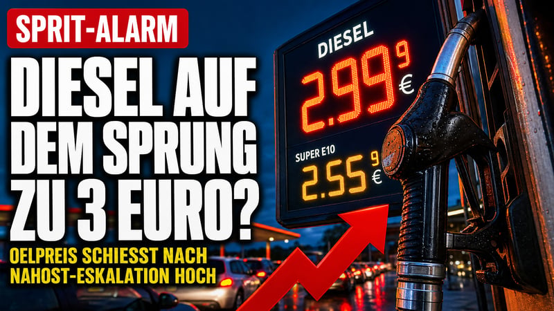 Öl-Schock an der Zapfsäule: Rast Diesel jetzt auf 3 Euro?