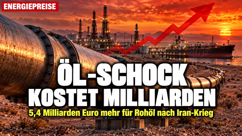 Ă–l-Schock durch Iran-Krieg: Deutschland zahlt 5,4 Milliarden Euro mehr!
