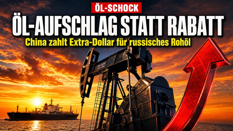 Öl-Schock im Osten: China zahlt jetzt Aufpreis für Putins Rohöl