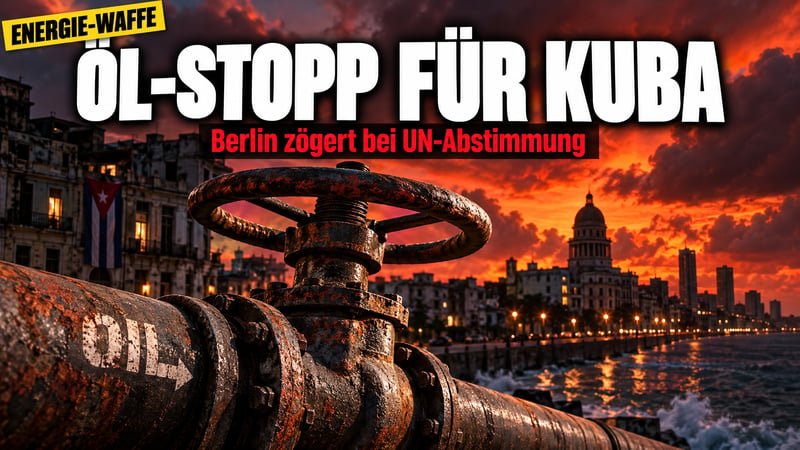 Ölhahn zu für Havanna: Und Berlin duckt sich wieder weg!