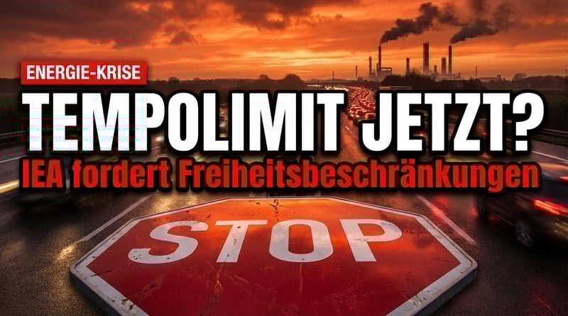 Ölkrise als Vorwand: IEA fordert Tempolimit und Homeoffice-Pflicht – der nächste Angriff auf die Freiheit?