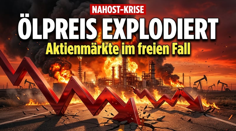 Ölpreis explodiert: Nahost-Eskalation reißt Aktienmärkte in die Tiefe