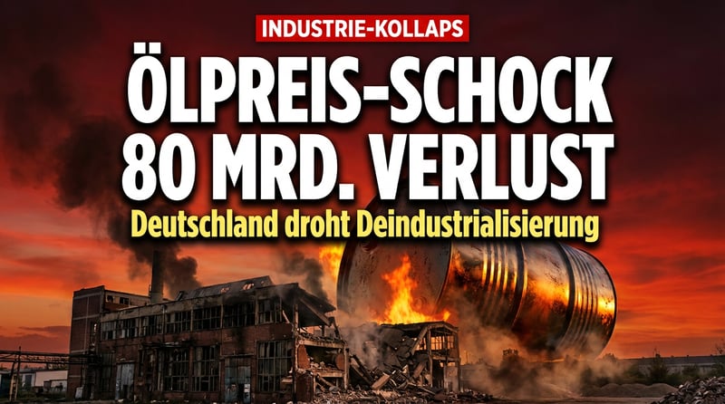 Ölpreis-Explosion droht Deutschland in die nächste Deindustrialisierungswelle zu stürzen
