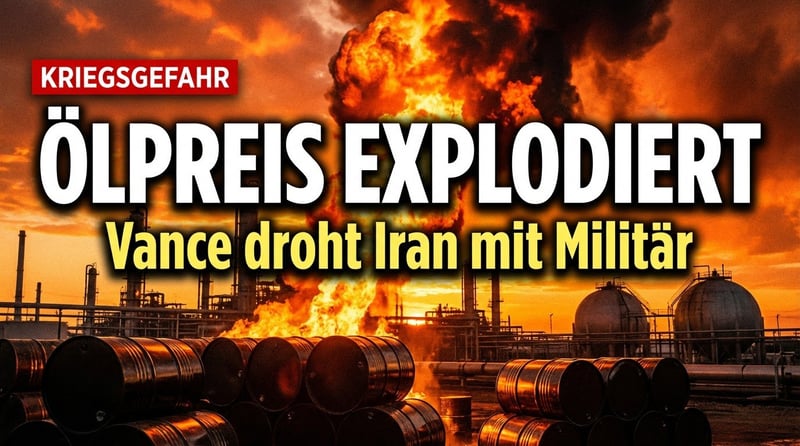 Ölpreis schießt nach oben: Vance droht Iran mit Krieg – steht der Nahe Osten vor der Eskalation?
