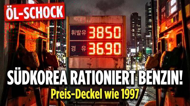 Ölpreis-Schock durch Nahost-Eskalation: Südkorea greift zu drastischer Notmaßnahme aus den 1990er-Jahren