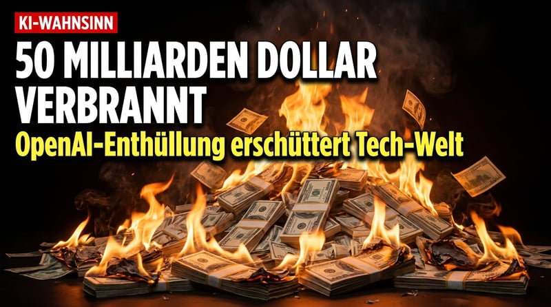 OpenAI verbrennt 50 Milliarden Dollar – Wenn künstliche Intelligenz zur Geldverbrennungsmaschine wird