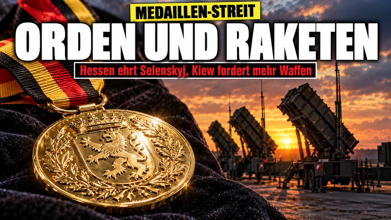Orden für Selenskyj: Hessen ehrt ihn, und Kiew will mehr Raketen!