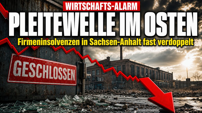 Ost-Wirtschaft im Sinkflug: Pleitewelle kurz vor der Wahl