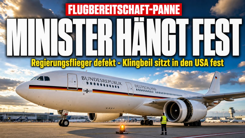 Panne im Regierungsflieger: Klingbeil hängt in den USA fest