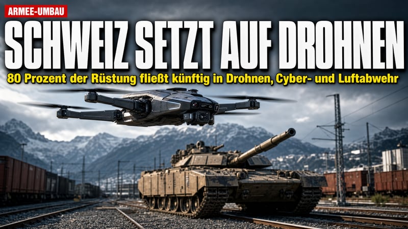 Panzer aufs Abstellgleis? Schweiz wettet ihre Armee auf Drohnen