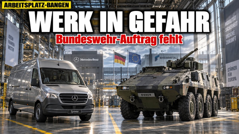 Panzer statt Sprinter? Bundeswehr lÀsst Mercedes-Werk zittern!