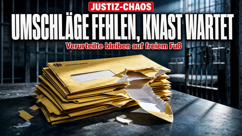 Papierstau im Rechtsstaat: Berlin fehlen die Umschläge für den Knast