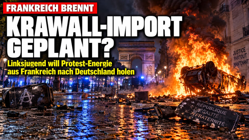 Paris brennt, Linke jubeln: Kommt die Krawall-Welle nach Deutschland?