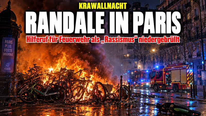 Paris brennt: Wer Respekt für Retter fordert, gilt als „Rassist“!