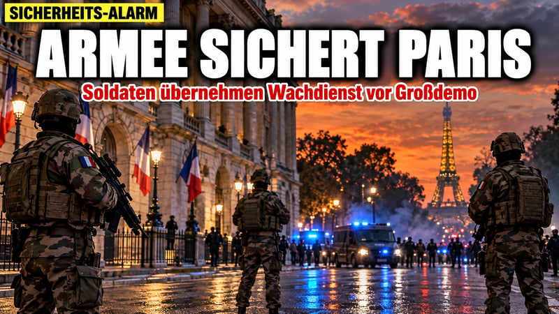 Paris zieht die Notbremse: Armee übernimmt Wachdienst vor Großdemo!