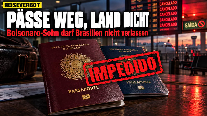 PĂ€sse weg, Land dicht: Bolsonaro-Sohn darf Brasilien nicht verlassen!