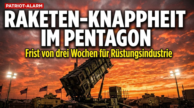Patriot-Alarm im Pentagon: Gehen den USA die Abwehrraketen aus?