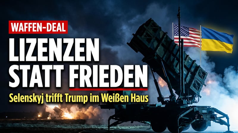 Patriot-Lizenzen statt Friedensvertrag: Selenskyjs Washington-Besuch entlarvt die Absurdität westlicher Kriegsdiplomatie