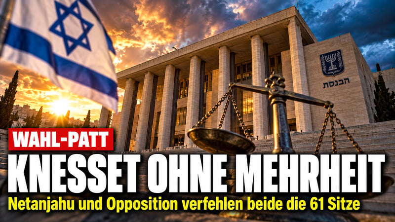 Patt in der Knesset: Netanjahu fehlt die Mehrheit – Israel vor dem Chaos?
