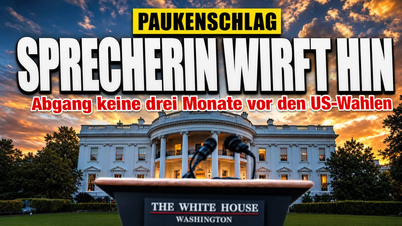 Paukenschlag im Weißen Haus: Trumps Sprecherin wirft hin