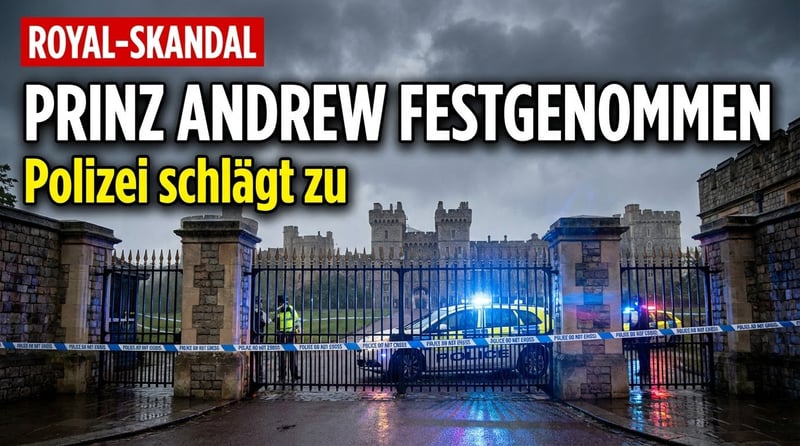 Paukenschlag in London: Ex-Prinz Andrew von der Polizei festgenommen