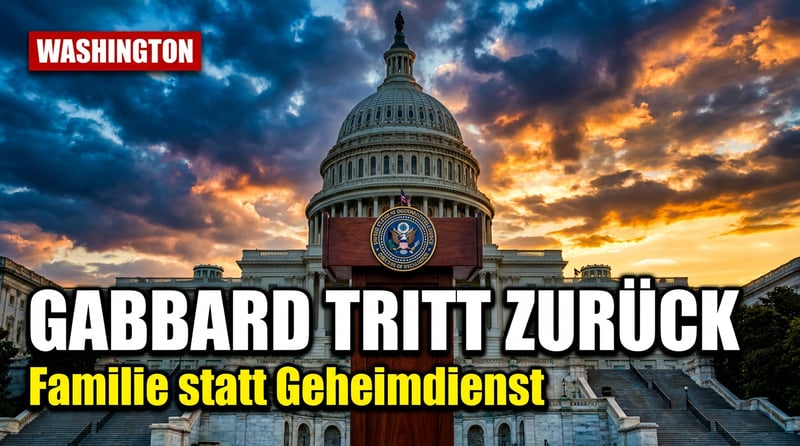 Paukenschlag in Washington: Tulsi Gabbard zieht sich aus dem Zentrum der US-Geheimdienste zurĂĽck
