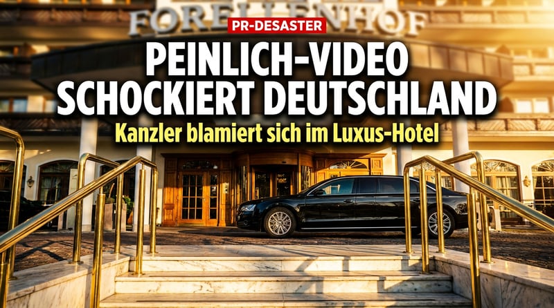 Peinlich-Video aus dem Forellenhof: Wenn der Kanzler die coole Socke geben will