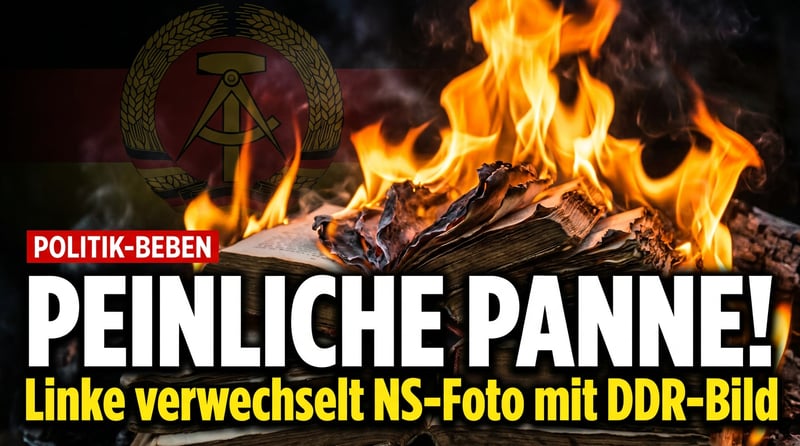 Peinlicher Bildersalat: Linke gedenkt NS-Bücherverbrennung – mit Foto aus der DDR