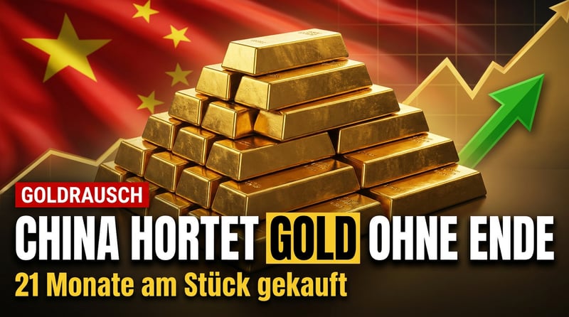 Peking hortet Gold wie nie seit 2023 – und der Westen schaut zu