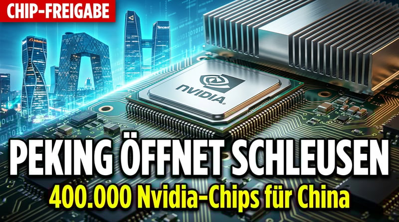 Peking öffnet die Schleusen: Chinas Tech-Giganten dürfen Nvidias Hochleistungschips kaufen