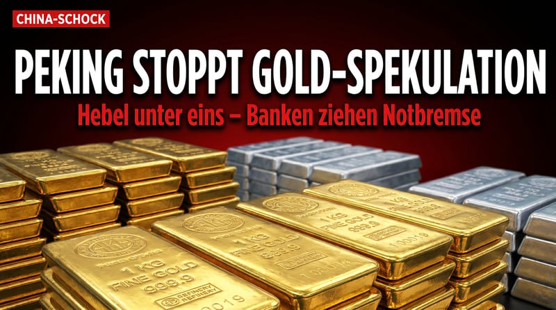 Pekings Banken ziehen die Zügel an: Hebel auf Gold und Silber jetzt unter eins – was steckt wirklich dahinter?