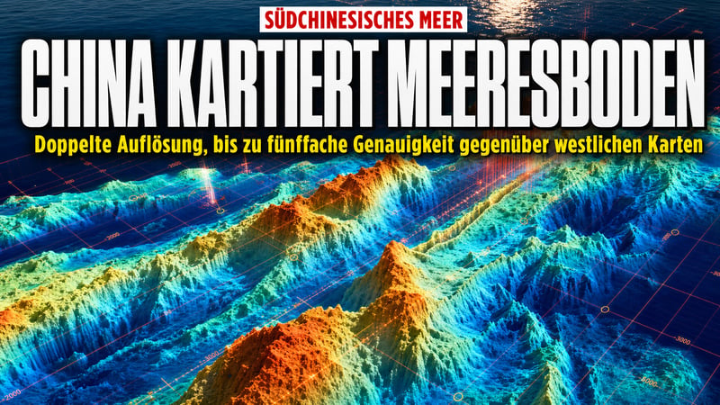 Pekings Blick in die Tiefe: China vermisst den Meeresboden doppelt so scharf