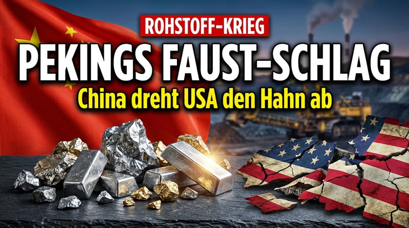 Pekings Faustschlag: Wie China den Westen im Rohstoffkrieg in die Knie zwingen will