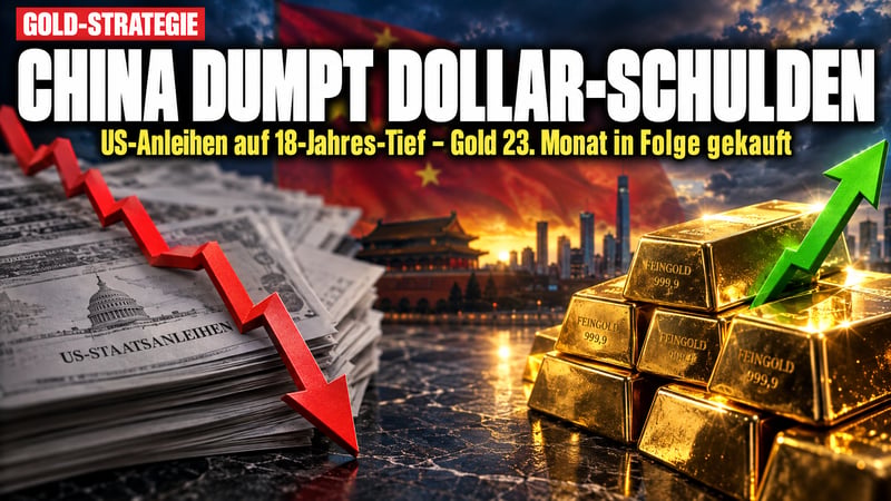Pekings stiller Rückzug: China wirft US-Anleihen ab – und kauft Gold!